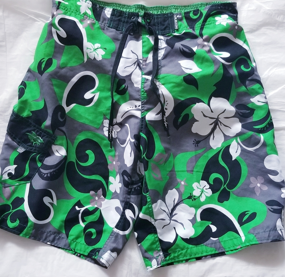 Men's Swimming Trunks with a Pocket Size 34